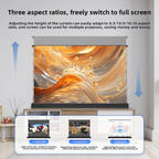 Electric Floor Rising Projector Screen