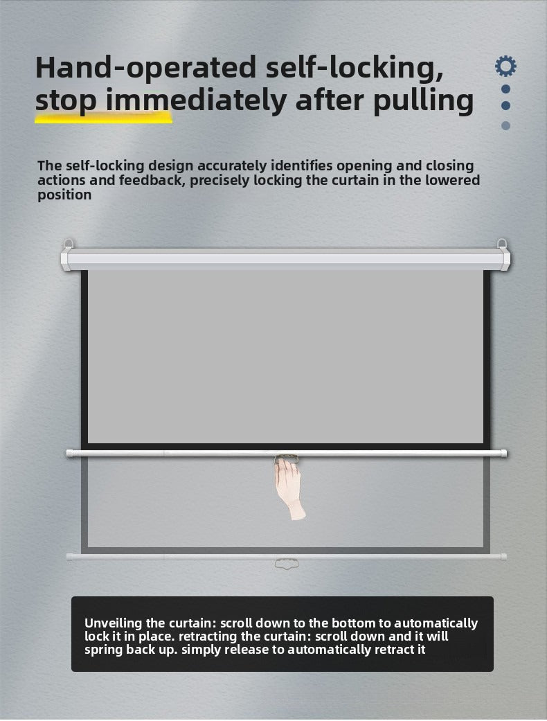 Manual Floor Rising Projector Screen