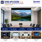 Embedded ceiling-mounted retractable projection screen