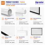 Manual Floor Rising Projector Screen